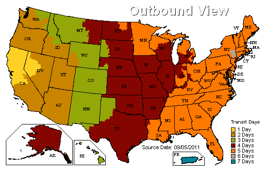 UPS Transit Map